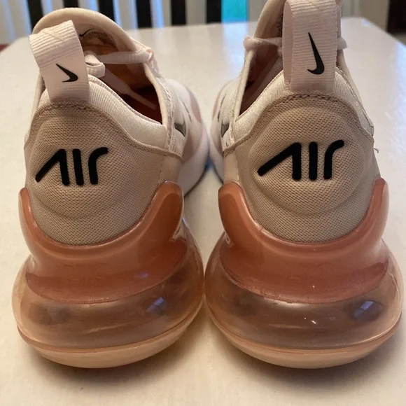Nike Air Max 270 Sneakers in White and Pink AH6789-604 Size 9 Women’s - Picture 6 of 9